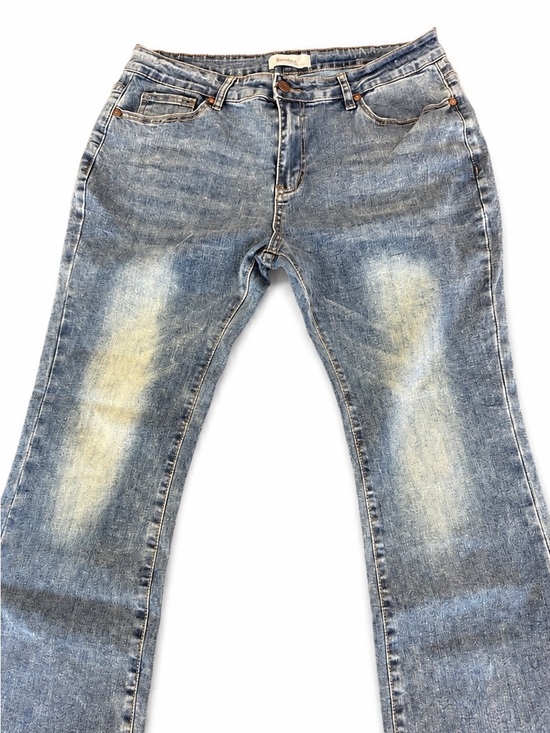 BAMBOO Denim - Bamboo Jeans High Rise‎ Wide Leg Jeans Size 13 Medium Wash Stretch Denim Y2K